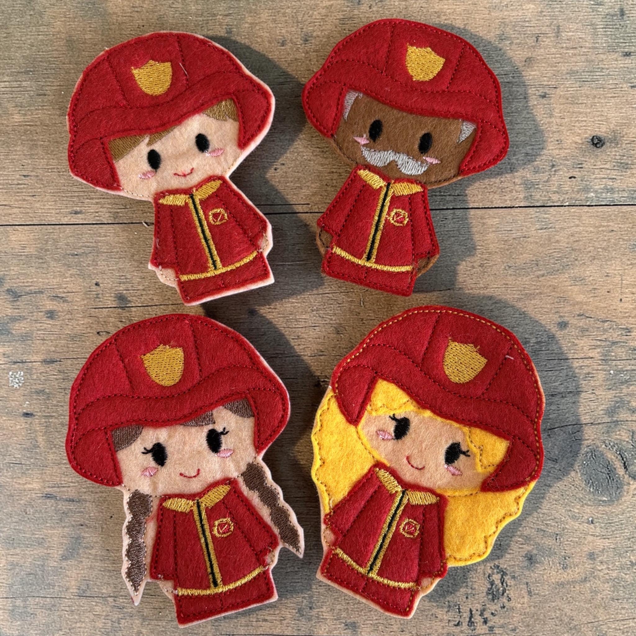 Firefighter Finger Puppets Set